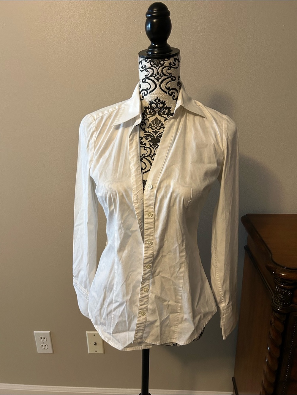 Express White Button-Down Shirt